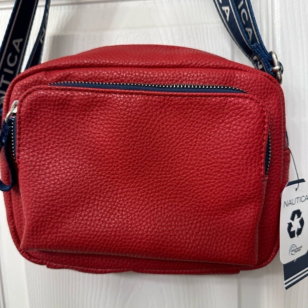 Nautica Red And Blue Small Crossbody Bag - Picture 2 of 5